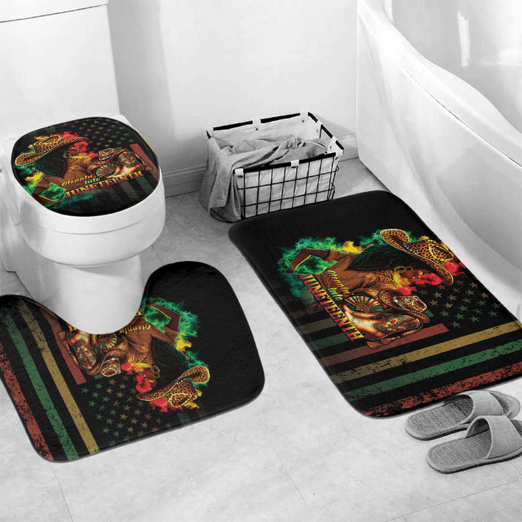 Steppin' into Juneteenth 1865 Bathroom Set Melanin Cowgirl Grunge Style