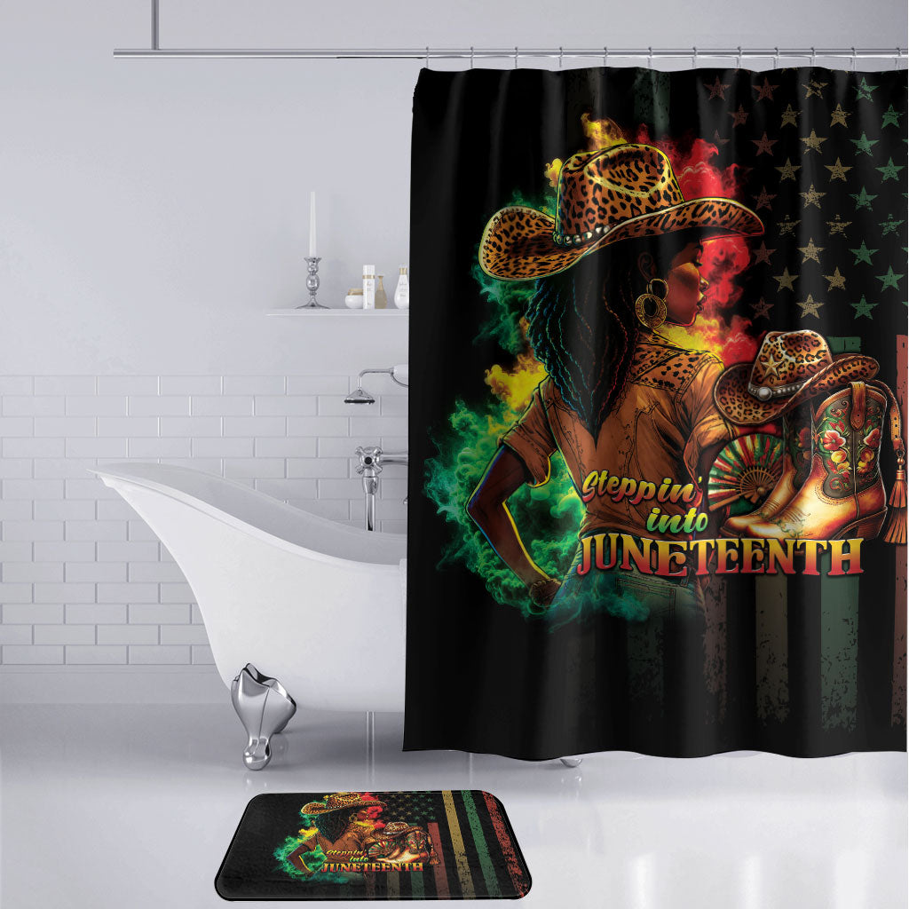Steppin' into Juneteenth 1865 Bathroom Set Melanin Cowgirl Grunge Style