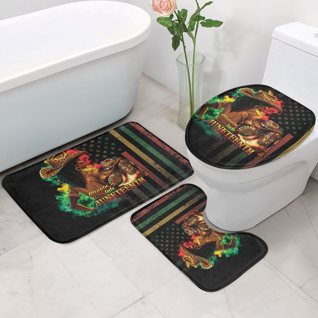 Steppin' into Juneteenth 1865 Bathroom Set Melanin Cowgirl Grunge Style