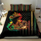 Steppin' into Juneteenth 1865 Bedding Set Melanin Cowgirl Grunge Style