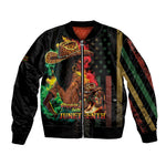 Steppin' into Juneteenth 1865 Bomber Jacket Melanin Cowgirl Grunge Style