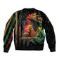 Steppin' into Juneteenth 1865 Bomber Jacket Melanin Cowgirl Grunge Style