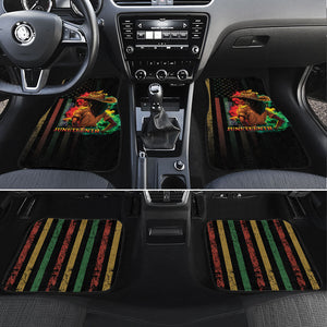 Steppin' into Juneteenth 1865 Car Mats Melanin Cowgirl Grunge Style