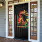 Steppin' into Juneteenth 1865 Door Cover Melanin Cowgirl Grunge Style