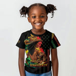 Steppin' into Juneteenth 1865 Kid T shirt Melanin Cowgirl Grunge Style