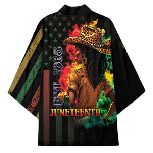 Steppin' into Juneteenth 1865 Kimono Melanin Cowgirl Grunge Style