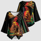 Steppin' into Juneteenth 1865 Kimono Sleeve Blouse Melanin Cowgirl Grunge Style