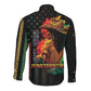 Steppin' into Juneteenth 1865 Long Sleeve Button Shirt Melanin Cowgirl Grunge Style