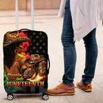Steppin' into Juneteenth 1865 Luggage Cover Melanin Cowgirl Grunge Style