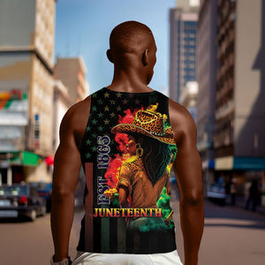 Steppin' into Juneteenth 1865 Men Tank Top Melanin Cowgirl Grunge Style