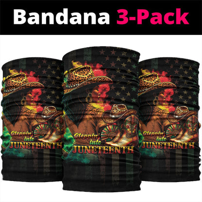 Steppin' into Juneteenth 1865 Neck Gaiter Melanin Cowgirl Grunge Style
