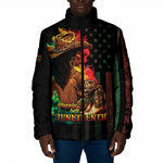 Steppin' into Juneteenth 1865 Padded Jacket Melanin Cowgirl Grunge Style