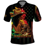 Steppin' into Juneteenth 1865 Polo Shirt Melanin Cowgirl Grunge Style