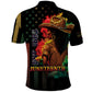 Steppin' into Juneteenth 1865 Polo Shirt Melanin Cowgirl Grunge Style