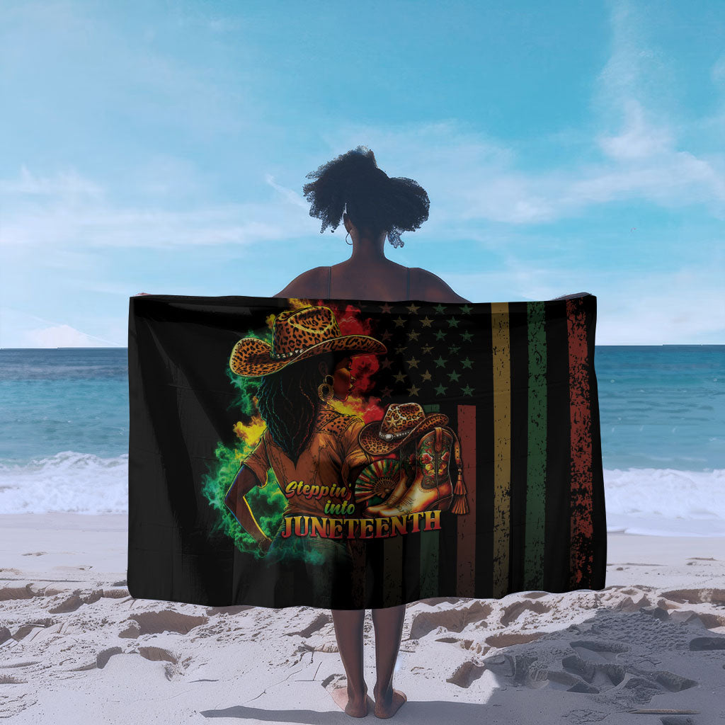 Steppin' into Juneteenth 1865 Sarong Melanin Cowgirl Grunge Style