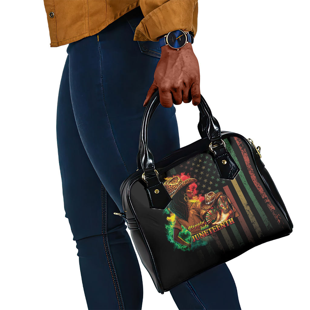 Steppin' into Juneteenth 1865 Shoulder Handbag Melanin Cowgirl Grunge Style