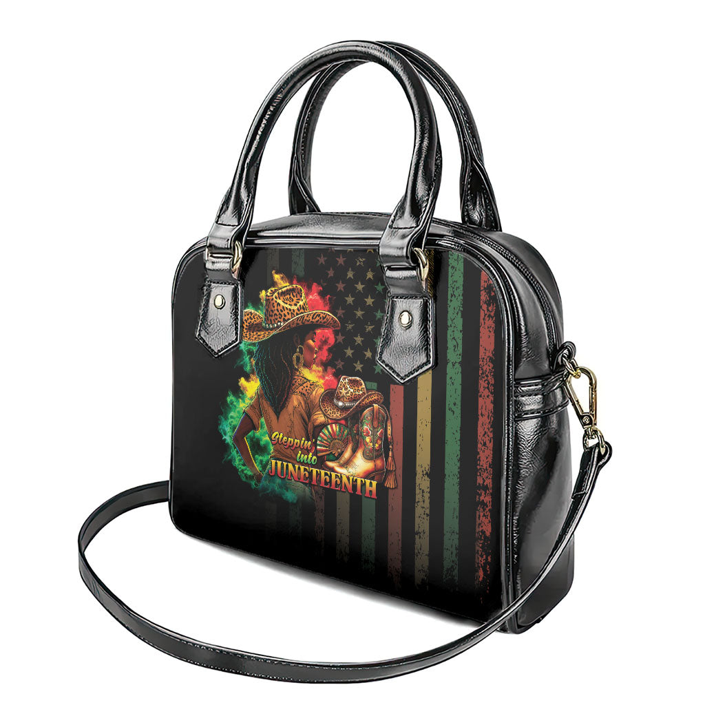 Steppin' into Juneteenth 1865 Shoulder Handbag Melanin Cowgirl Grunge Style