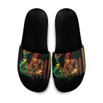 Steppin' into Juneteenth 1865 Slide Sandals Melanin Cowgirl Grunge Style