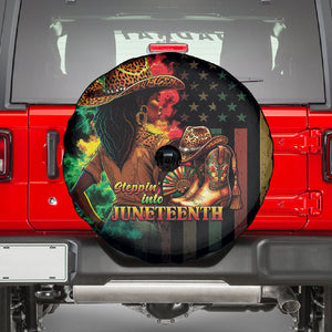 Steppin' into Juneteenth 1865 Spare Tire Cover Melanin Cowgirl Grunge Style