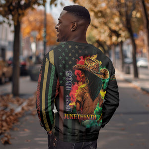 Steppin' into Juneteenth 1865 Sweatshirt Melanin Cowgirl Grunge Style