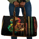Steppin' into Juneteenth 1865 Travel Bag Melanin Cowgirl Grunge Style