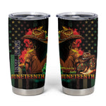 Steppin' into Juneteenth 1865 Tumbler Cup Melanin Cowgirl Grunge Style