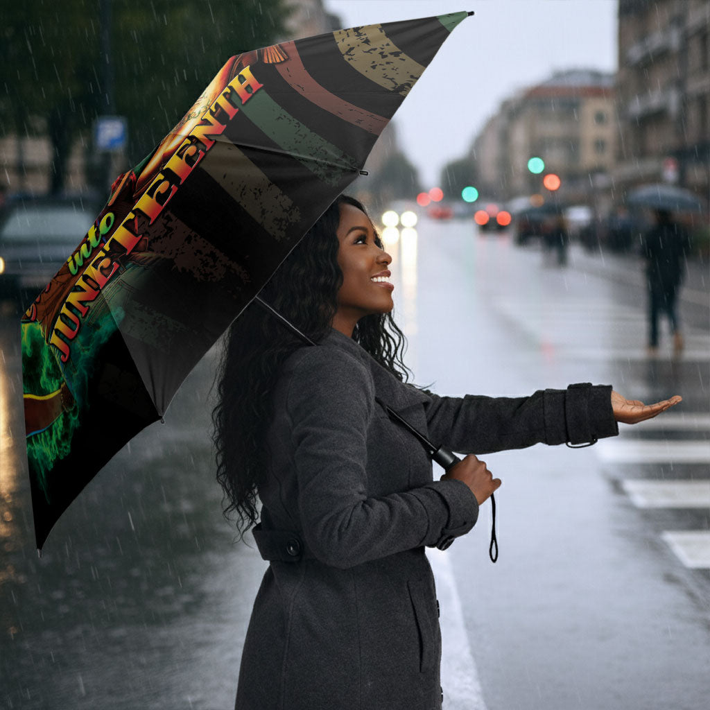 Steppin' into Juneteenth 1865 Umbrella Melanin Cowgirl Grunge Style
