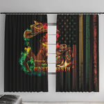 Steppin' into Juneteenth 1865 Window Curtain Melanin Cowgirl Grunge Style