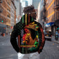 Steppin' into Juneteenth 1865 Zip Hoodie Melanin Cowgirl Grunge Style