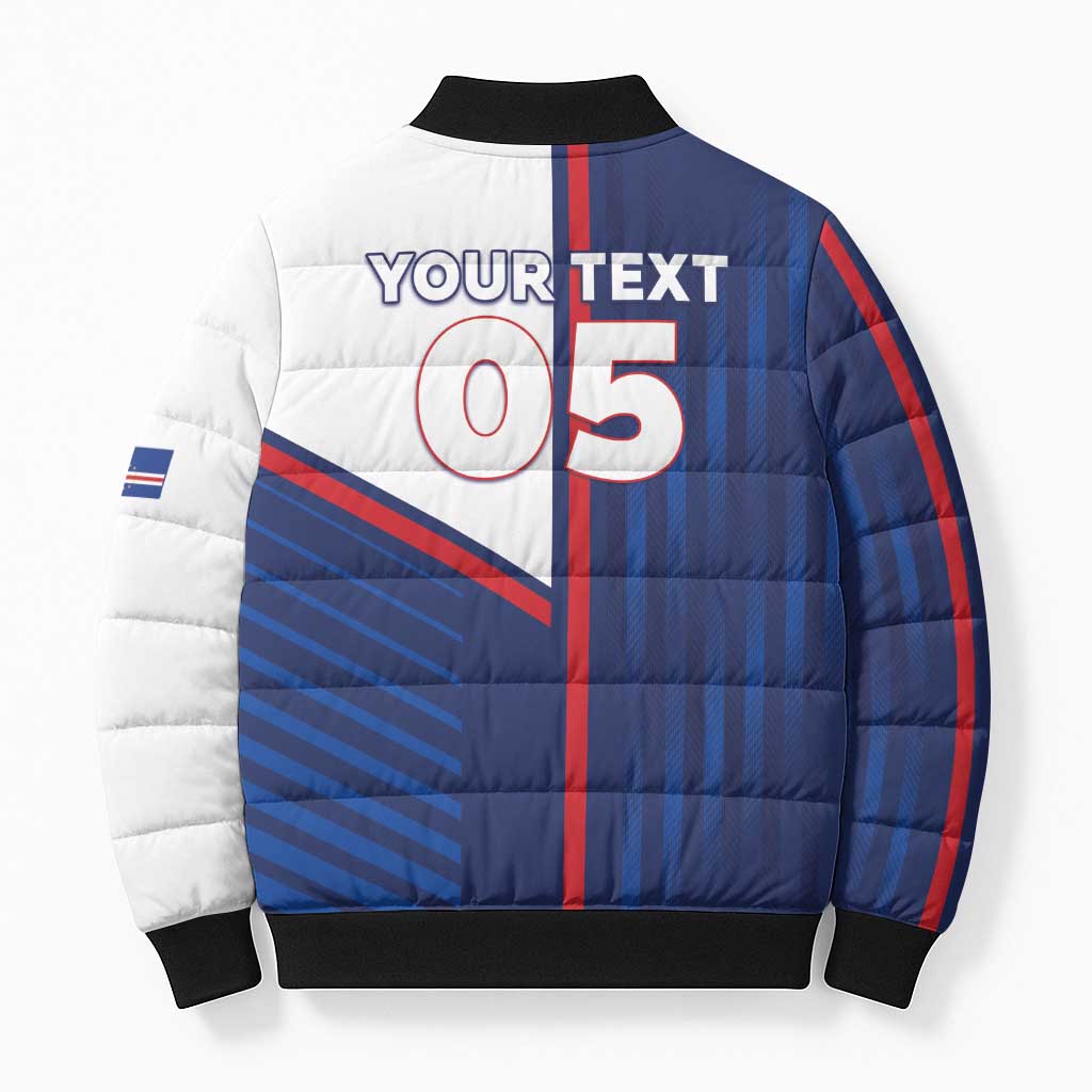 Custom Cape Verde Football Bomber Puffer Jacket Unique Style