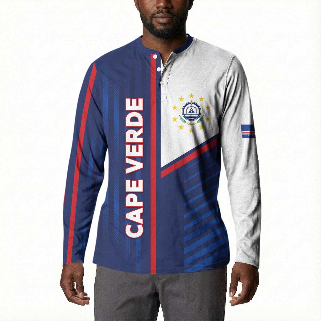 Custom Cape Verde Football Button Sweatshirt Unique Style