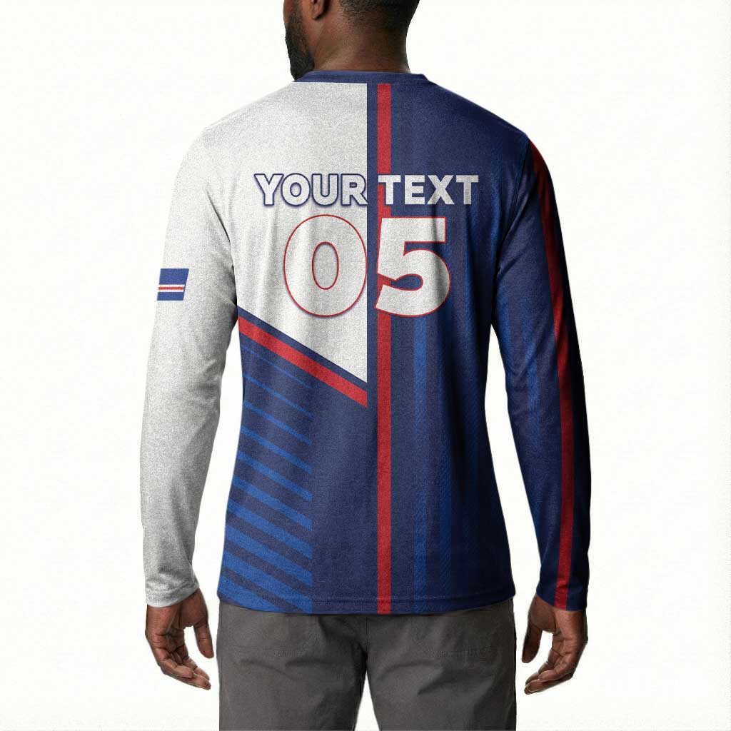 Custom Cape Verde Football Button Sweatshirt Unique Style