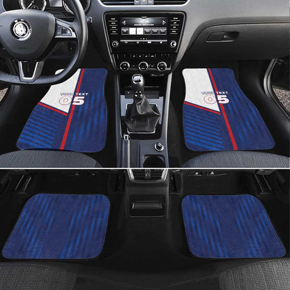 Custom Cape Verde Football Car Mats Unique Style - African Pride