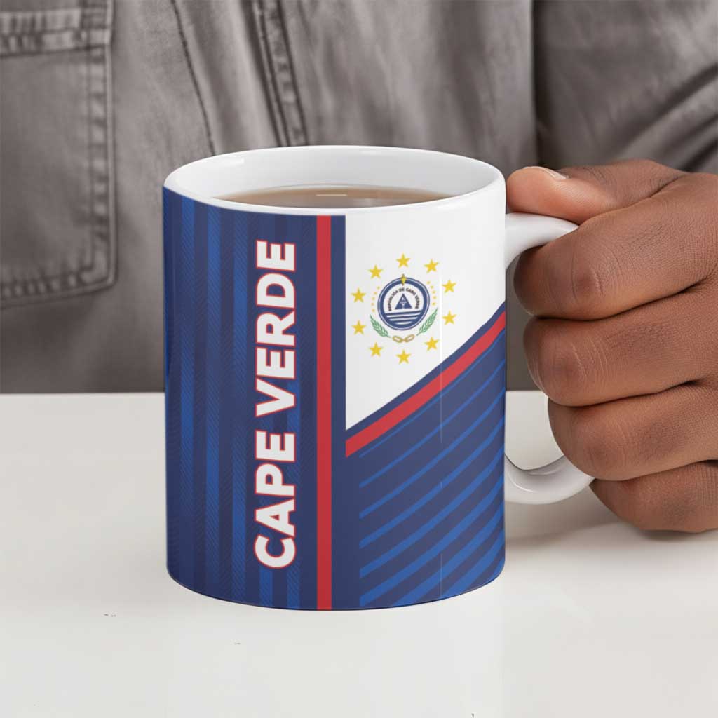 Custom Cape Verde Football Ceramic Mug Unique Style