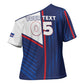 Custom Cape Verde Football Cross Shoulder Shirt Unique Style