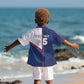 Custom Cape Verde Football Kid Hawaiian Shirt Unique Style - African Pride