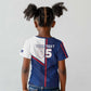 Custom Cape Verde Football Kid T shirt Unique Style - African Pride