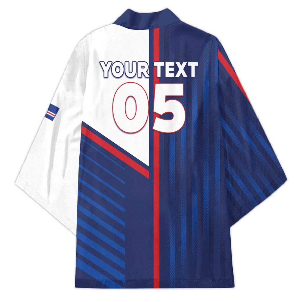 Custom Cape Verde Football Kimono Unique Style