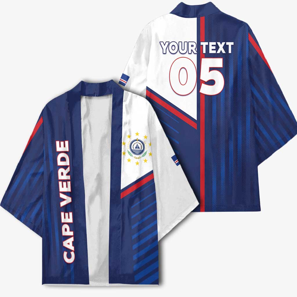 Custom Cape Verde Football Kimono Unique Style