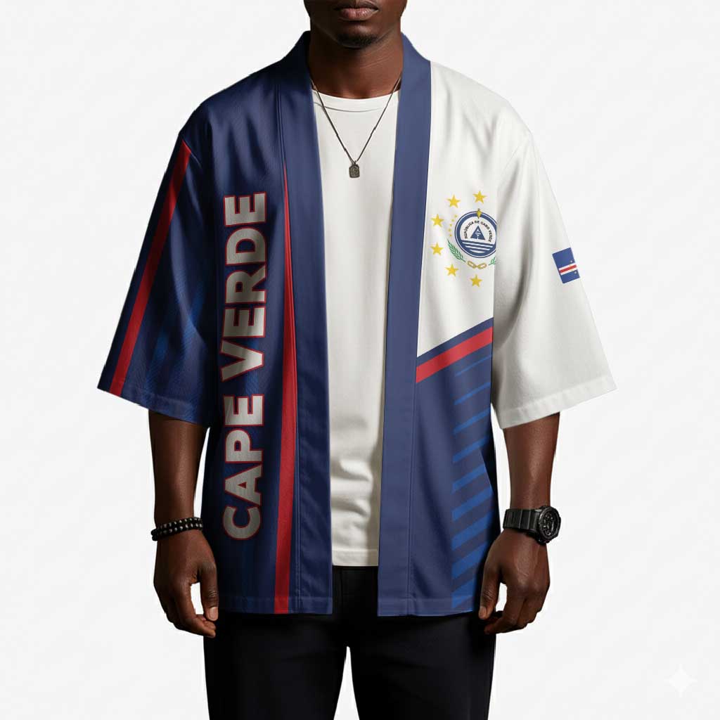 Custom Cape Verde Football Kimono Unique Style