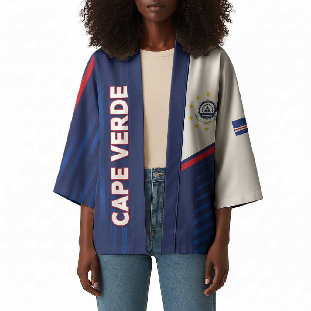 Custom Cape Verde Football Kimono Unique Style