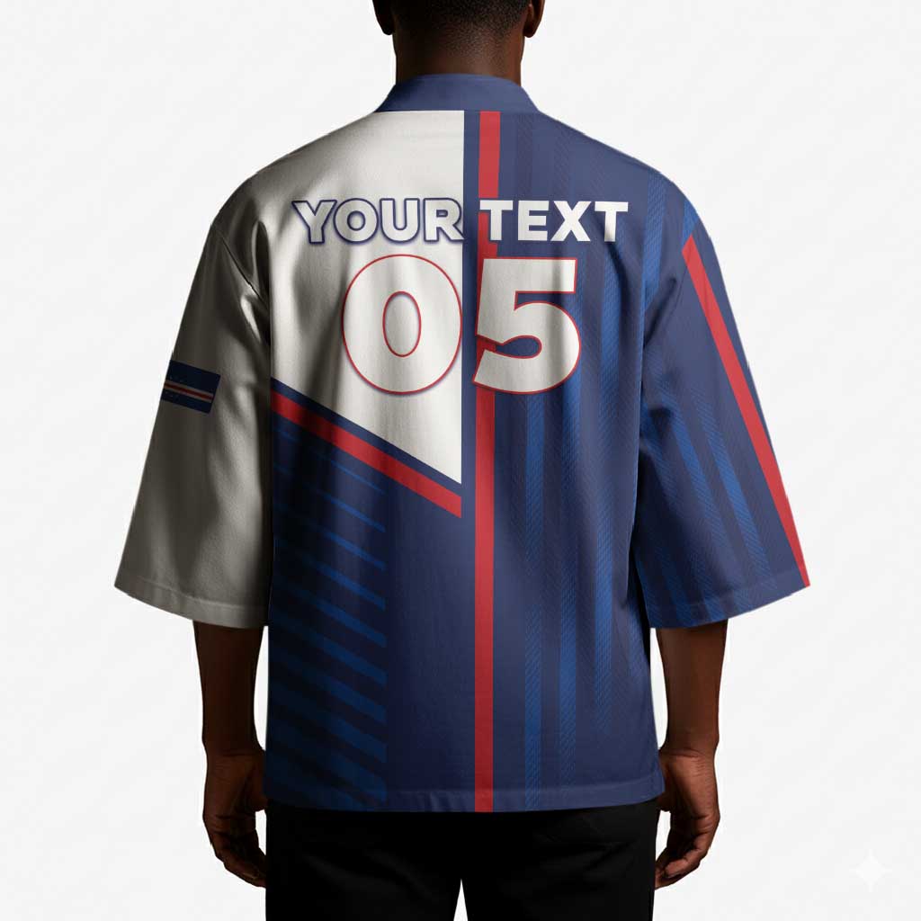 Custom Cape Verde Football Kimono Unique Style