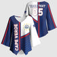 Custom Cape Verde Football Kimono Sleeve Blouse Unique Style
