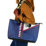 Cape Verde Football Leather Tote Bag Unique Style - African Pride