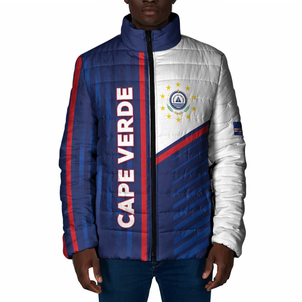 Custom Cape Verde Football Padded Jacket Unique Style