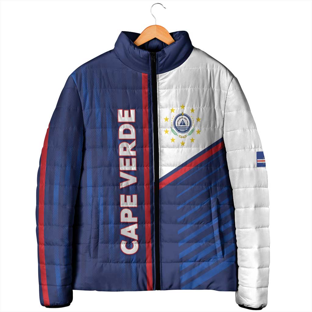 Custom Cape Verde Football Padded Jacket Unique Style