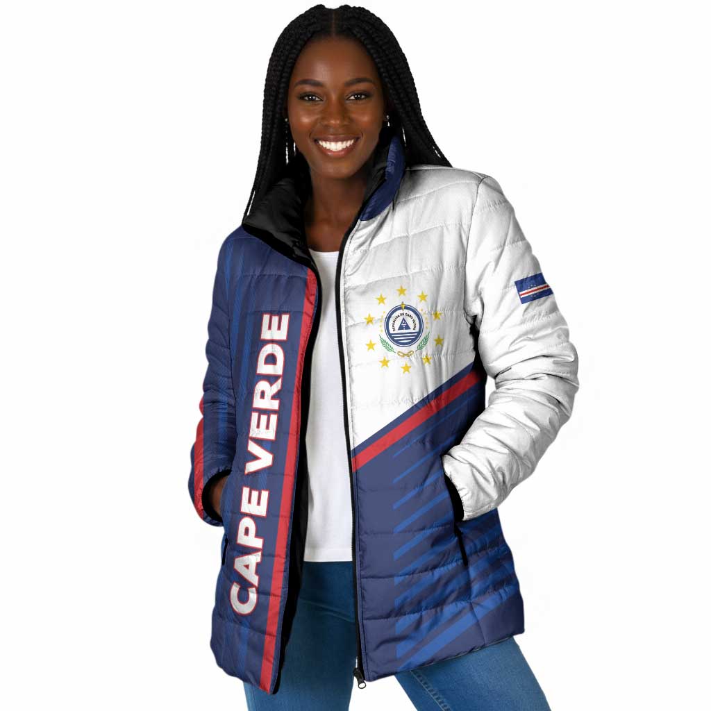 Custom Cape Verde Football Padded Jacket Unique Style