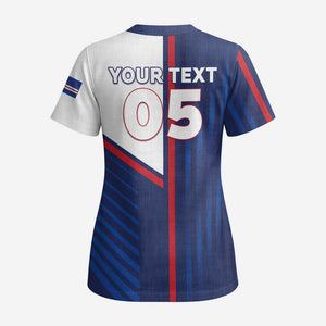 Custom Cape Verde Football Scrub Top Unique Style - African Pride