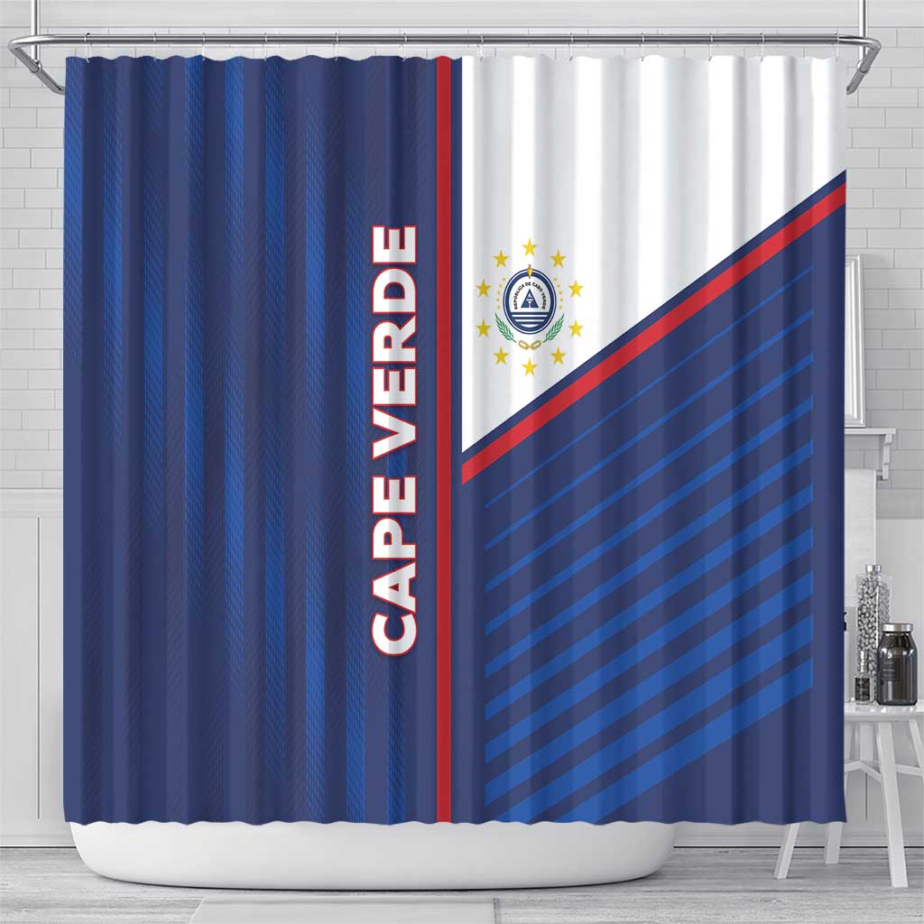 Cape Verde Football Shower Curtain Unique Style - African Pride