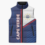 Custom Cape Verde Football Sleeveless Puffer Jacket Unique Style